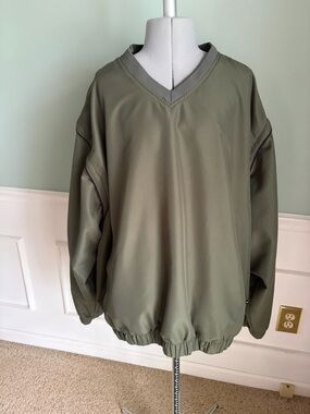 Grand Slam Golf Men’s V-neck Windbreaker/Zip-sleeve Vest -Size Large